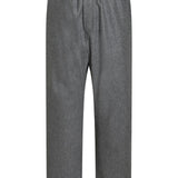 pantaloni gamba larga elastico vita 