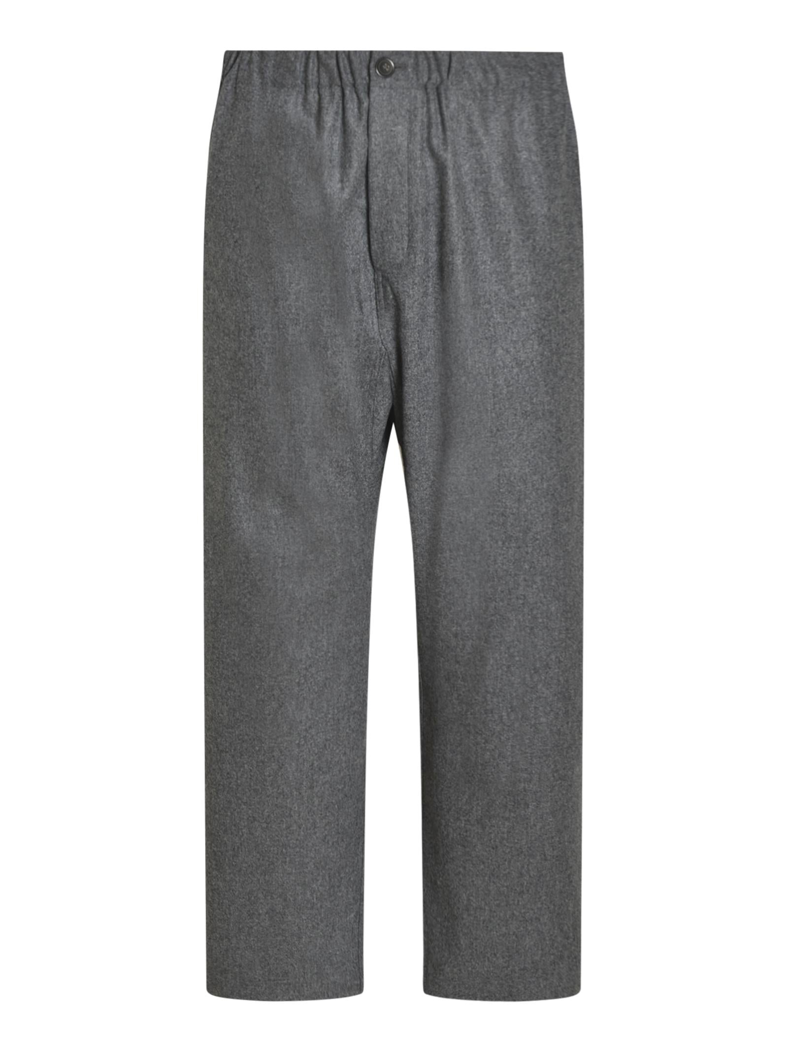 pantaloni gamba larga elastico vita 