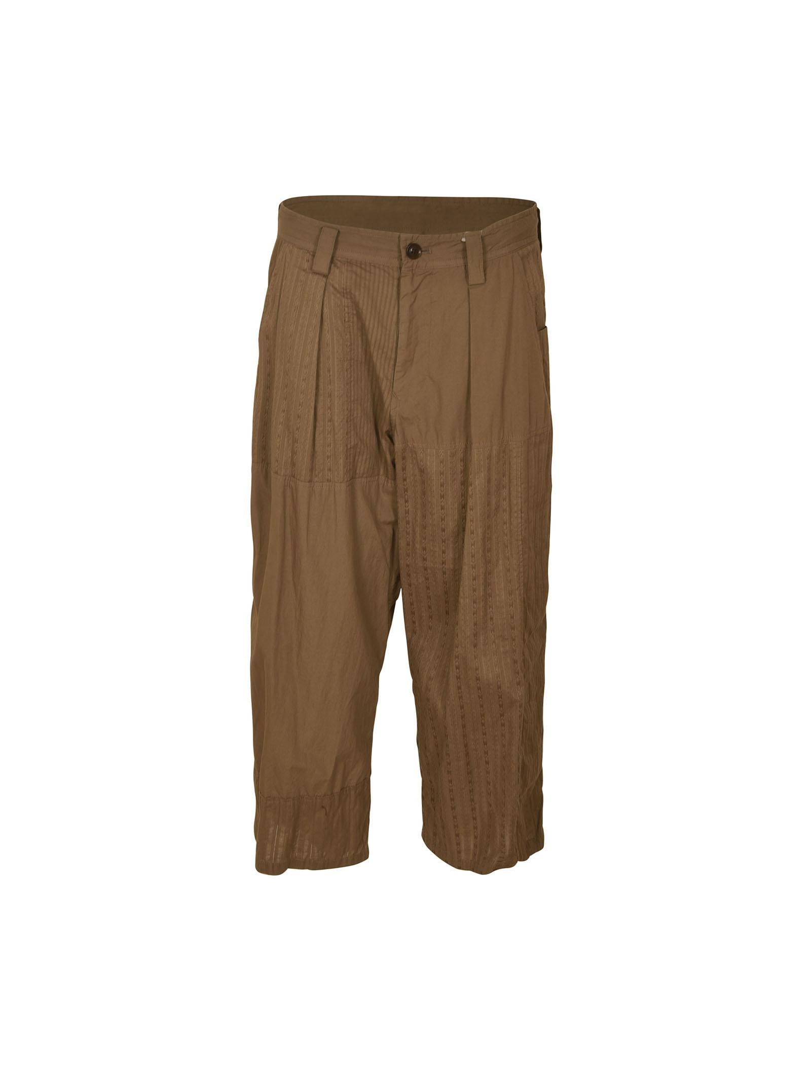 pantaloni con pences e coulisse 
