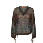 blusa m/l scollo v 