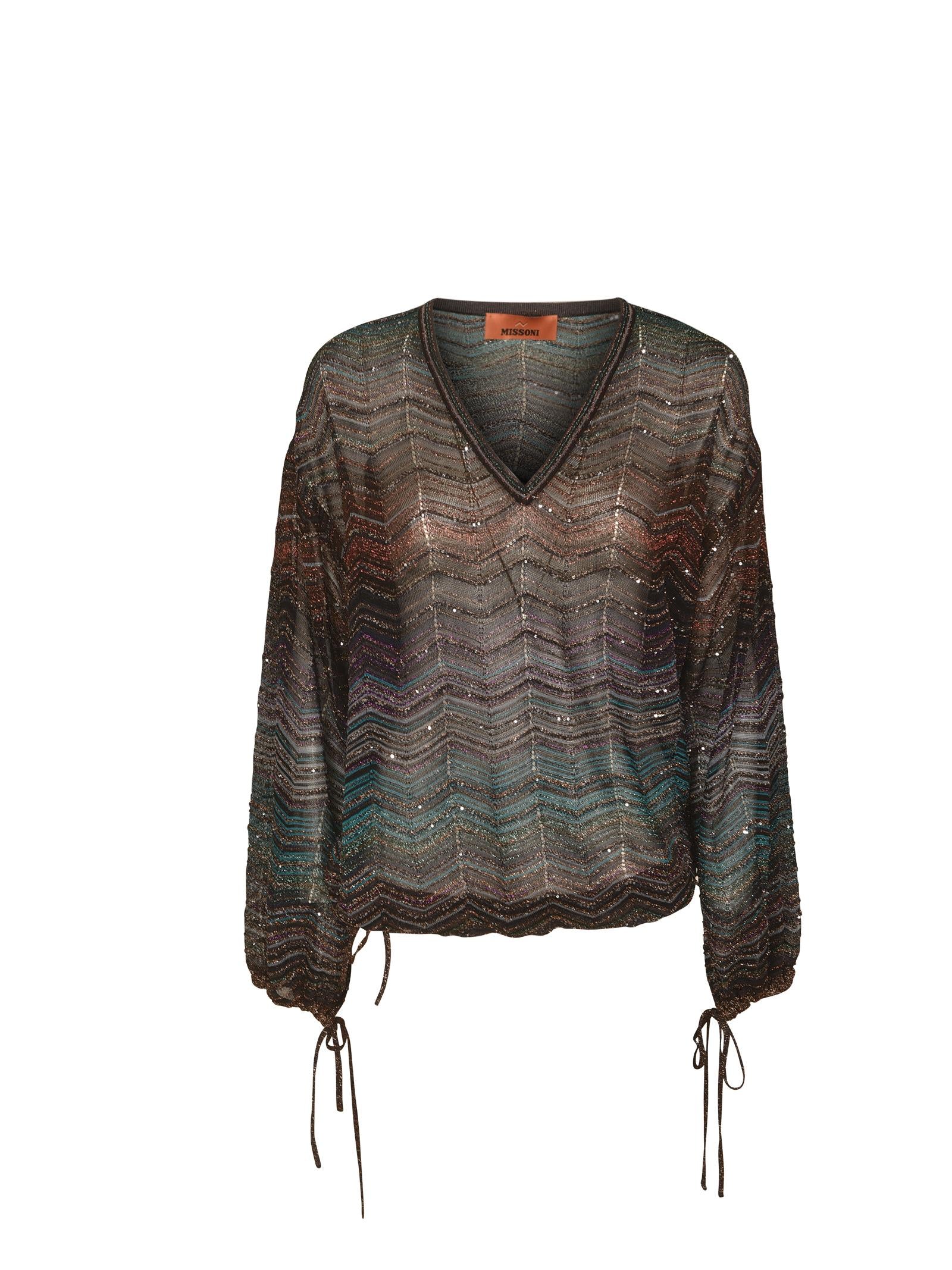 blusa m/l scollo v 