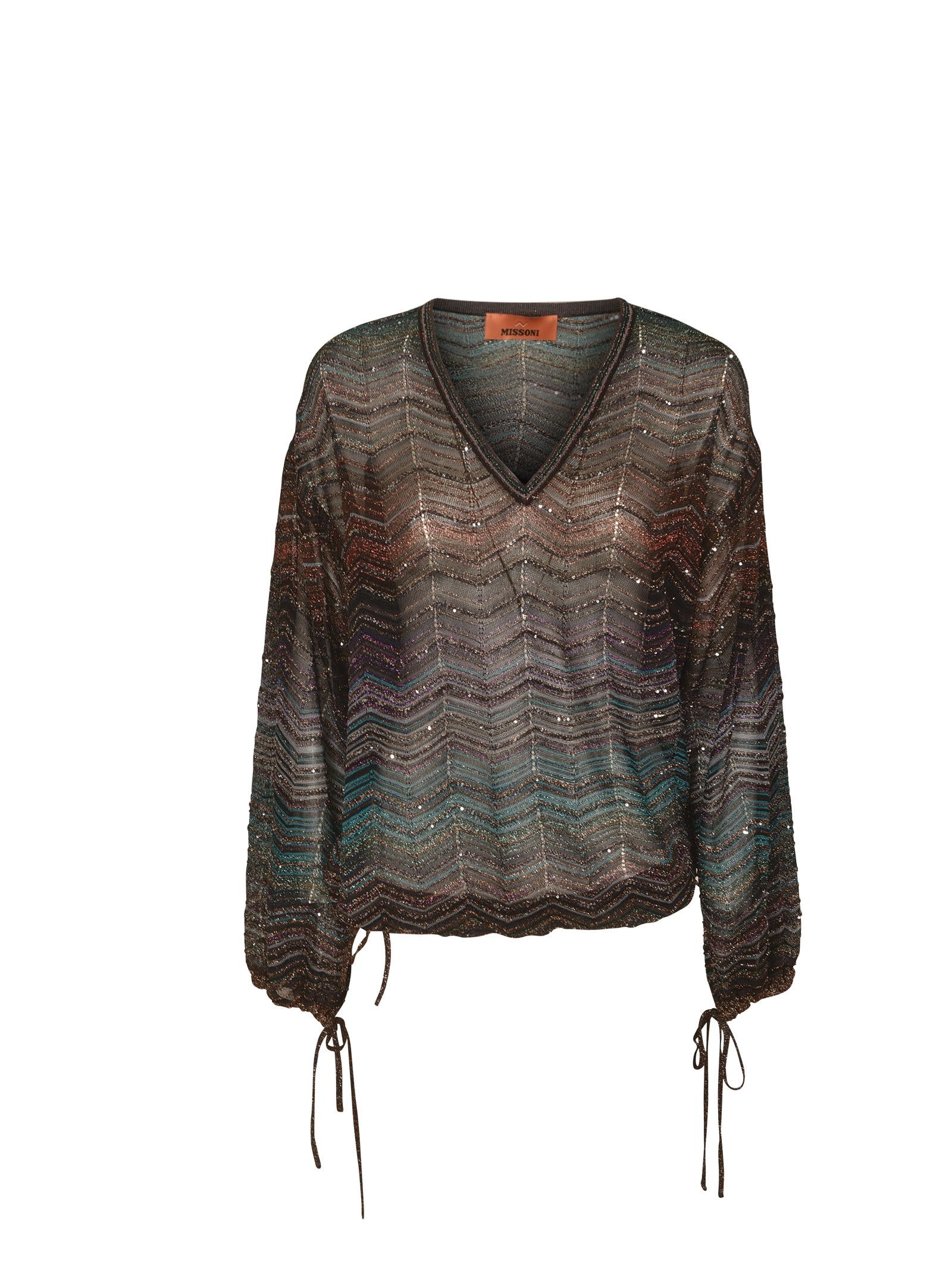 blusa m/l scollo v 