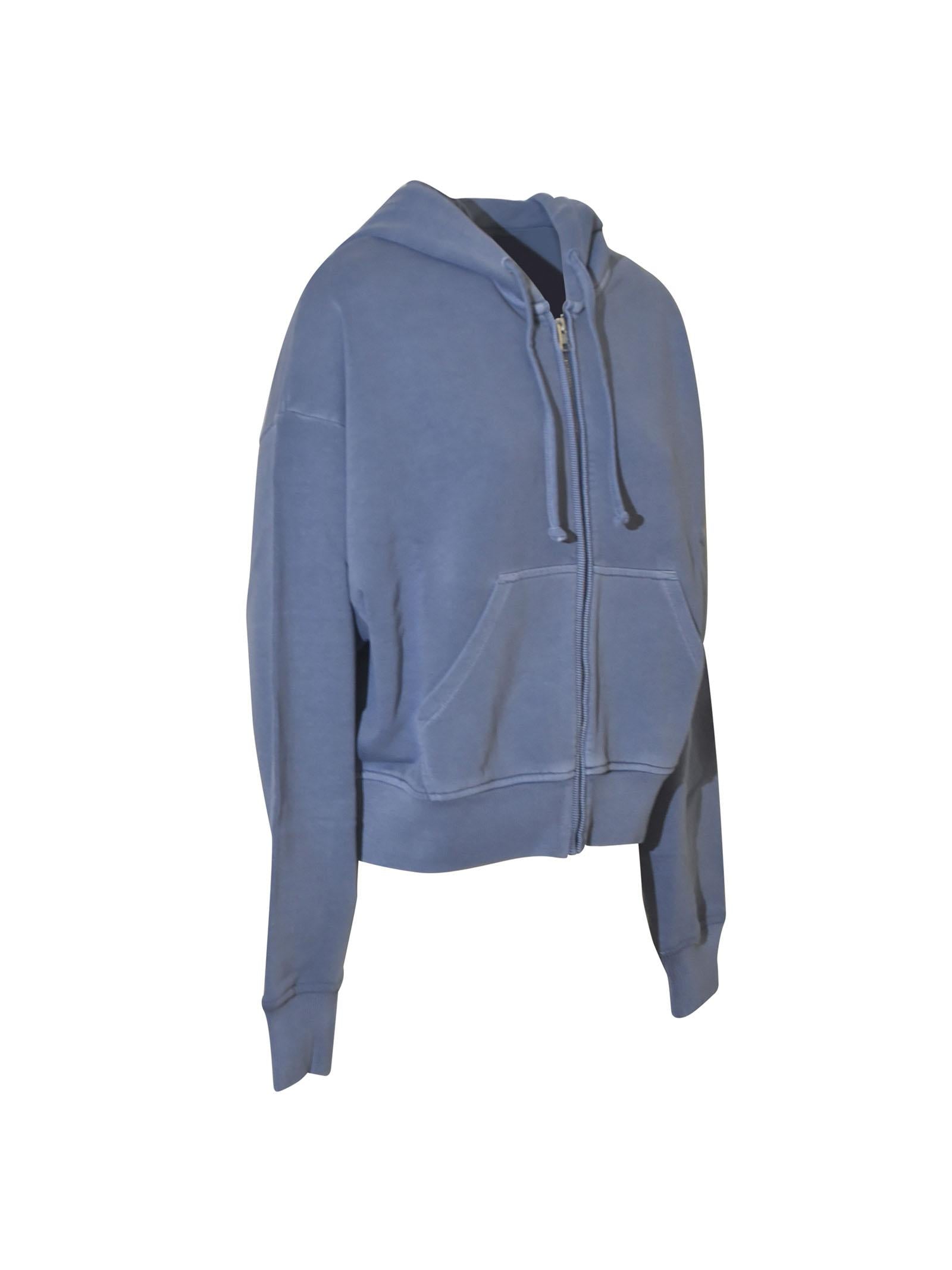 felpa zip con cappuccio 