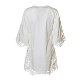 abito m/l con pizzo 