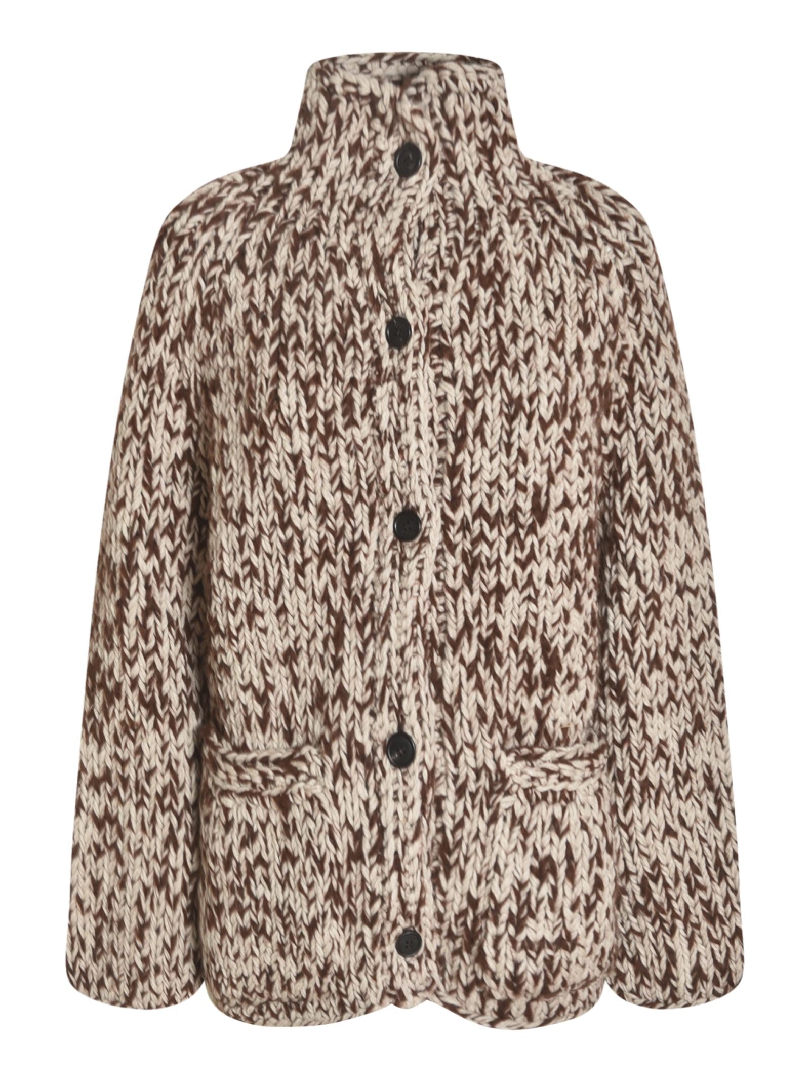 cardigan collo cratere mouline' 