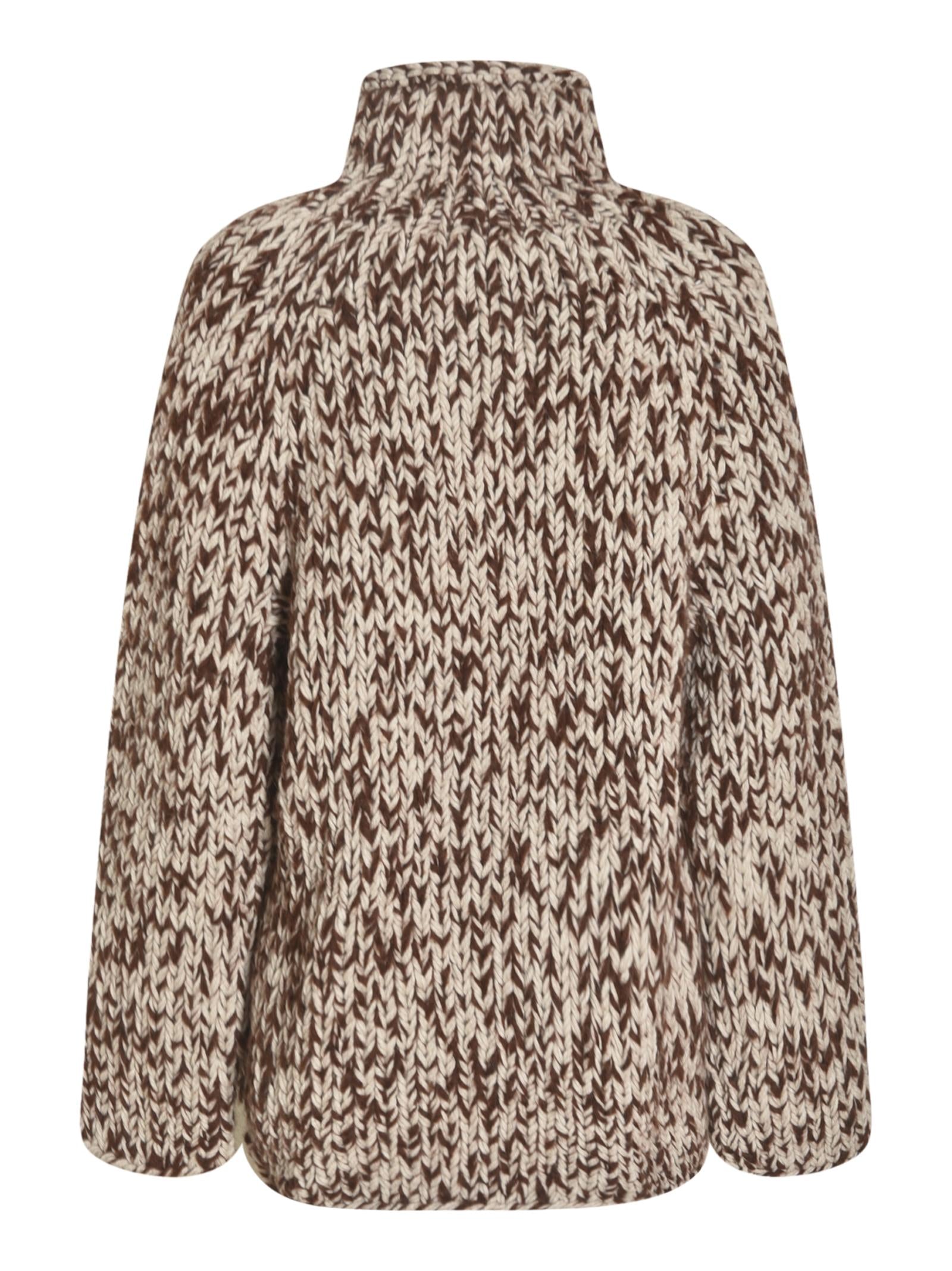 cardigan collo cratere mouline' 
