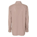 camicia a righe con tasca 