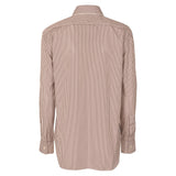 camicia a righe con tasca 