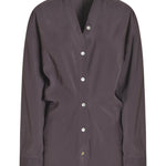 camicia dritta scollo v 