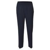pantaloni capri con elastico gamba dritta 