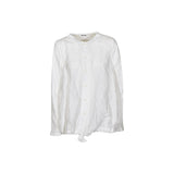 giacca girocollo con coulisse 
