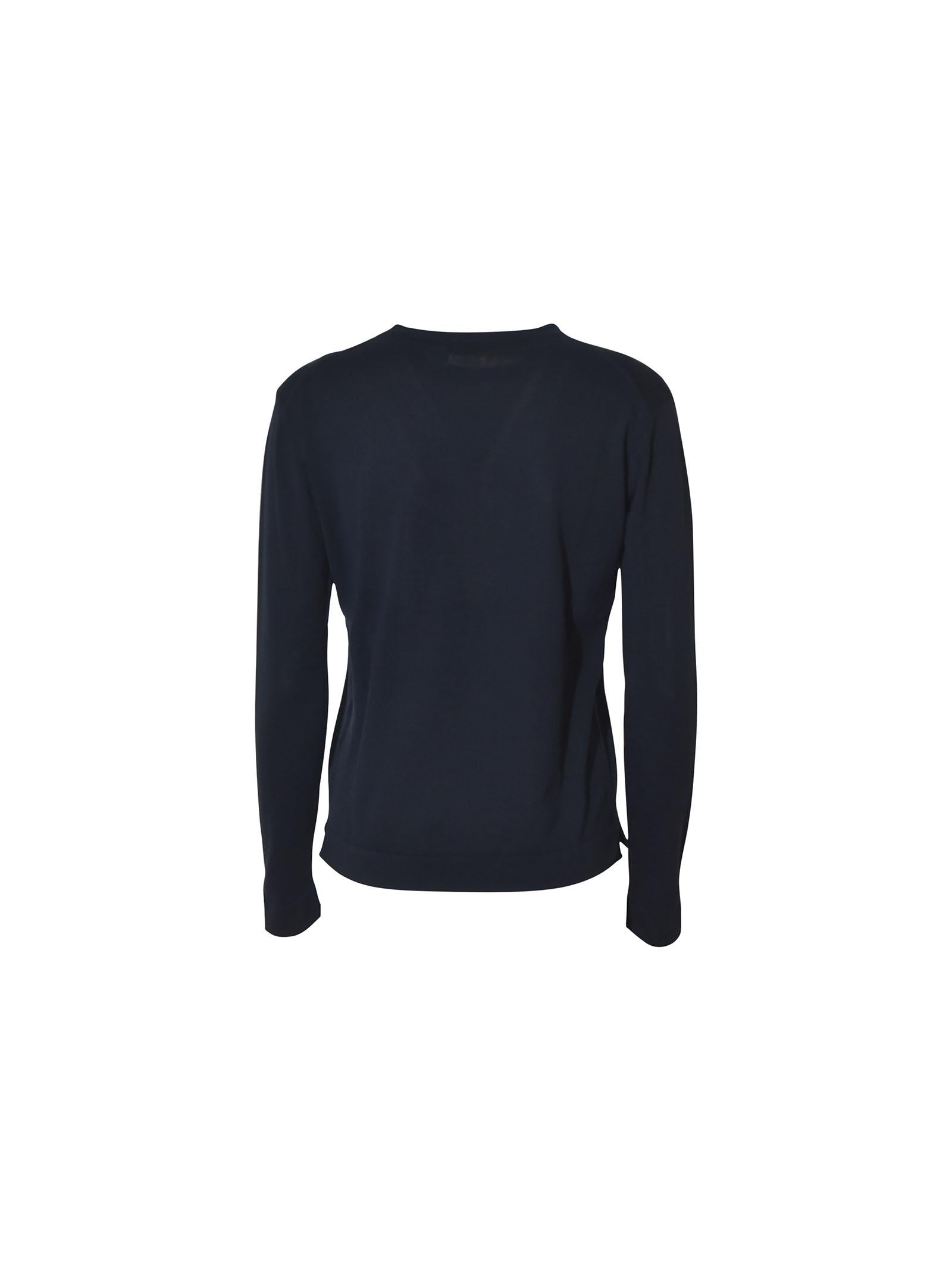 maglia girocollo m/l bordi tubolari 