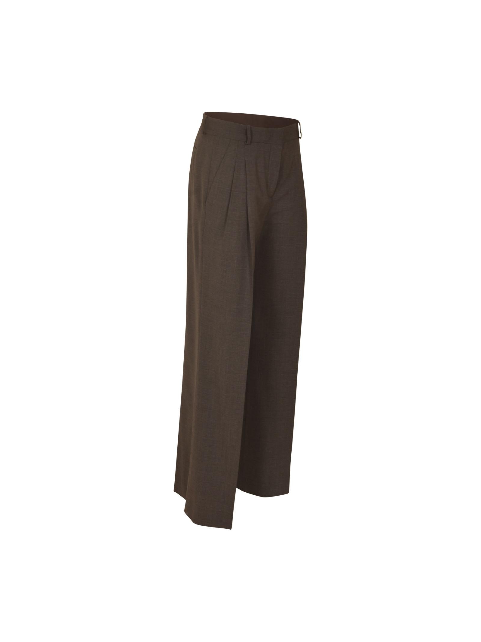 pantaloni mafalda pences  gamba larga 