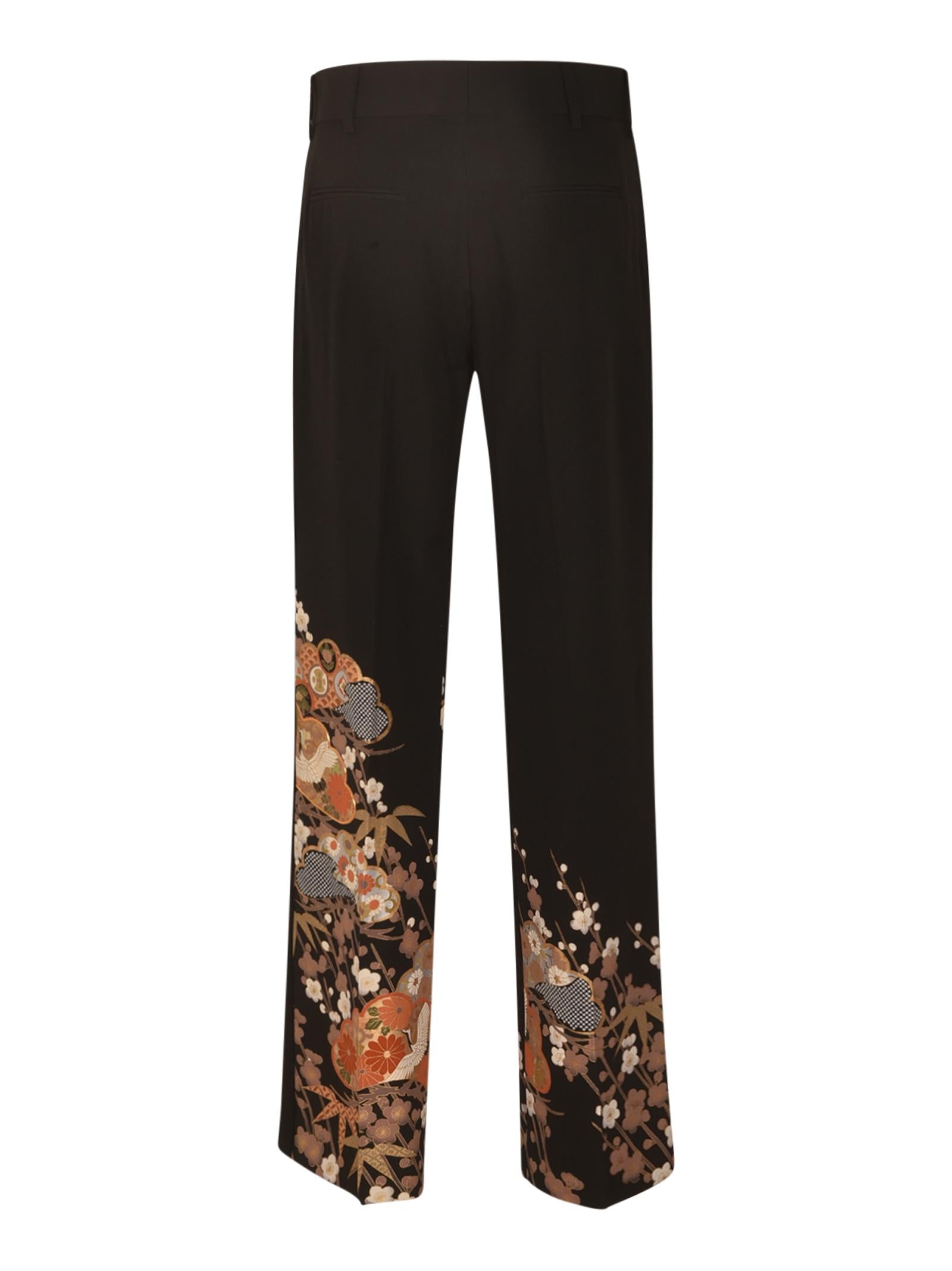 pantaloni tessuto kimono 