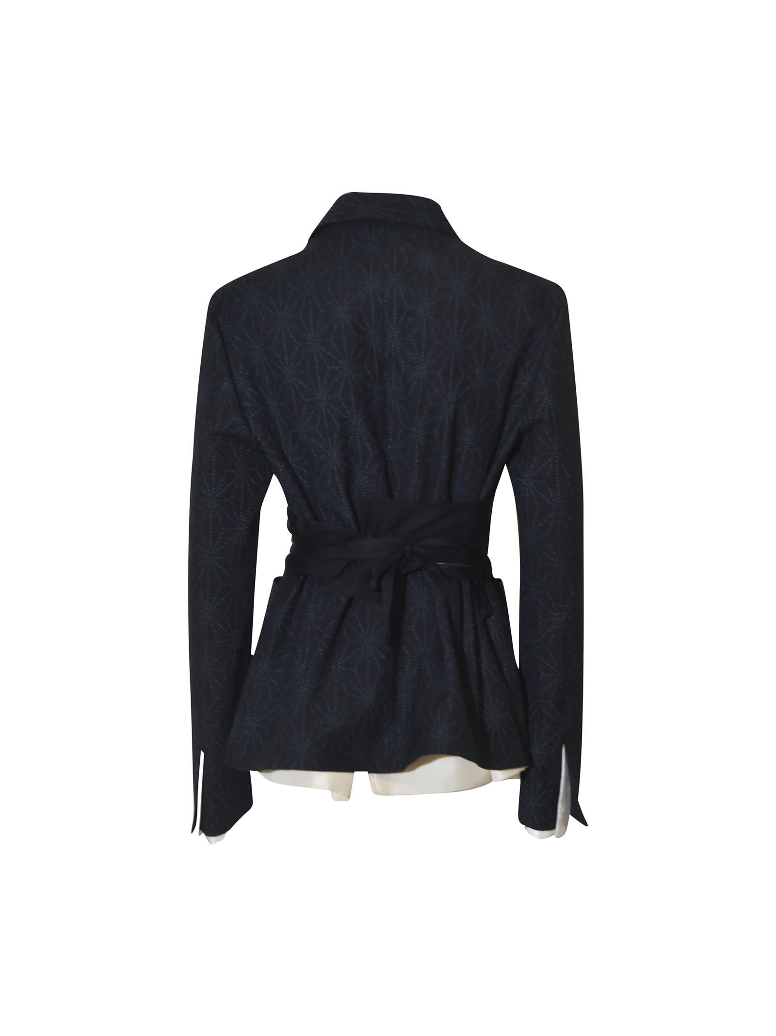 giacca kimono con cintura abbinata 