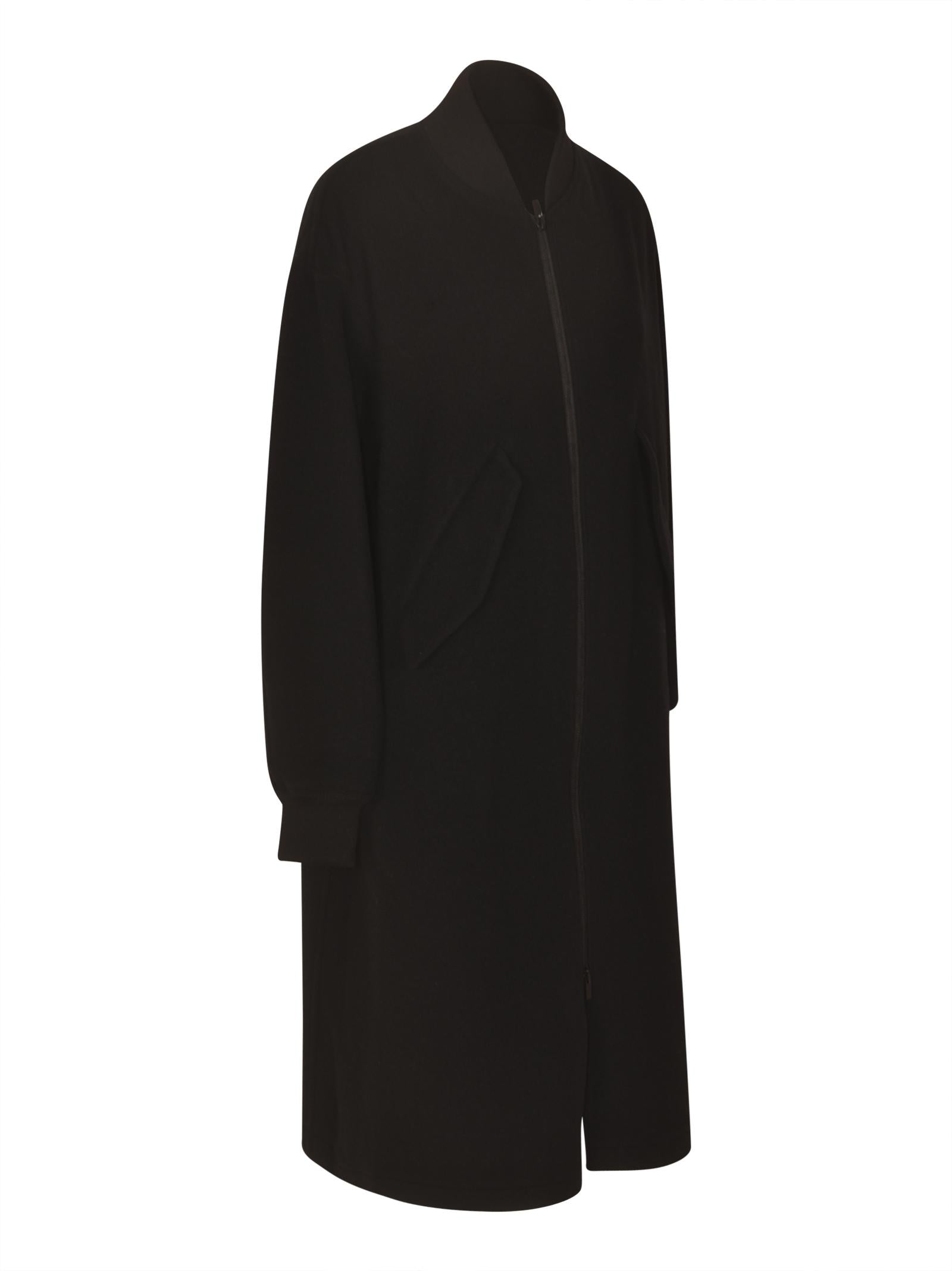 cappotto bomber zip lungo 