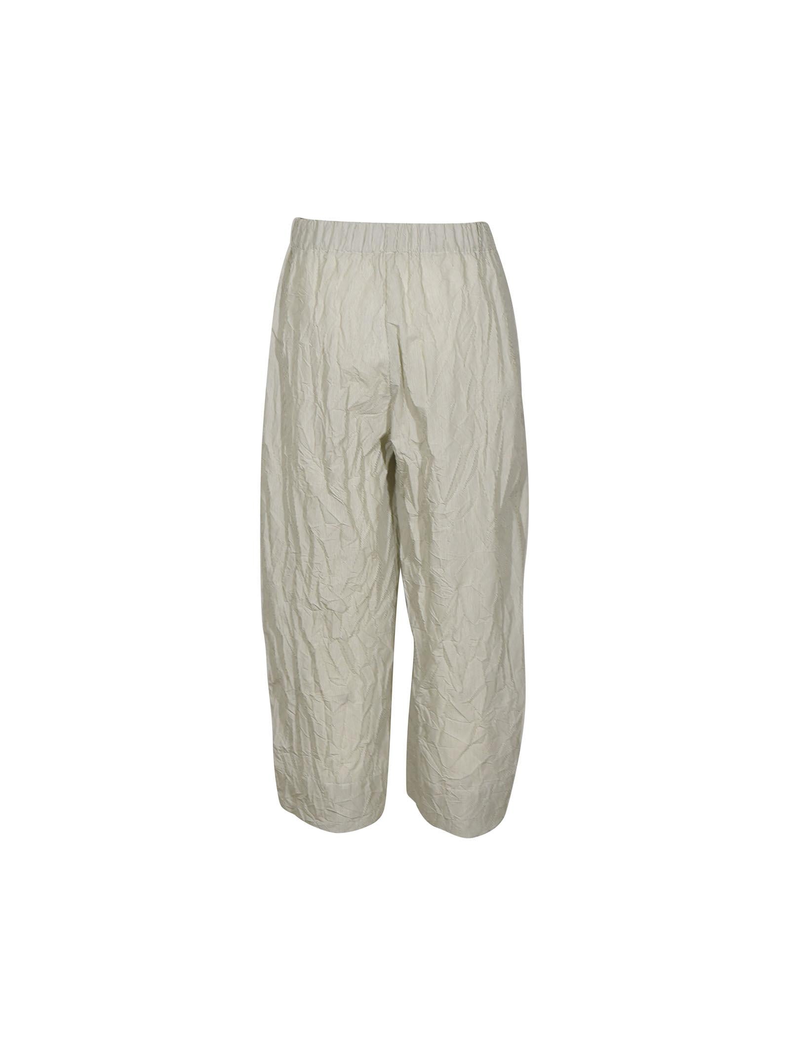 pantaloni  gamba larga con elastico 