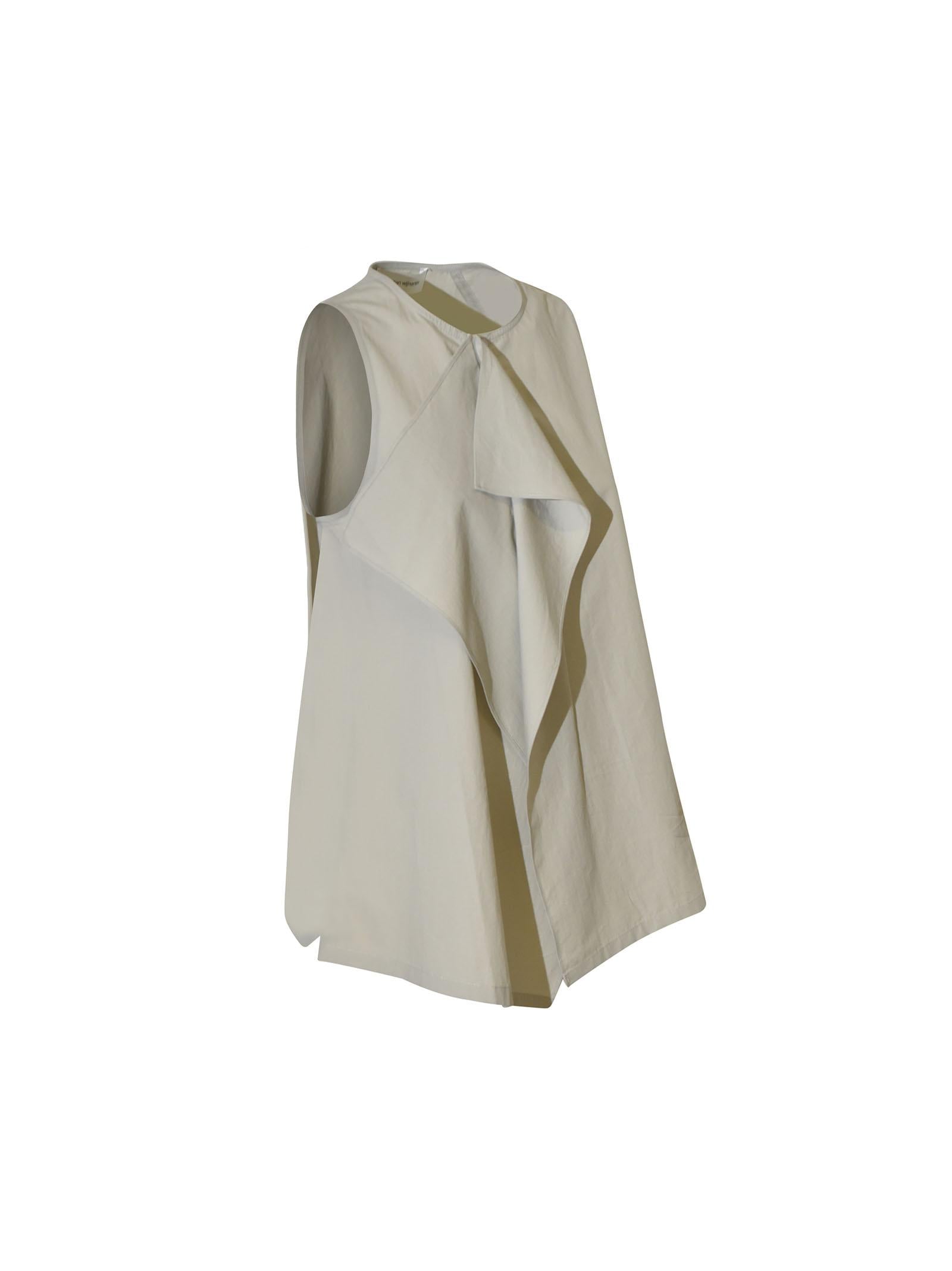 top smanicato drappeggio 