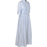 abito chemisier righe  m/m ricamo 