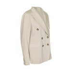 giacca lauren doppio petto beige 