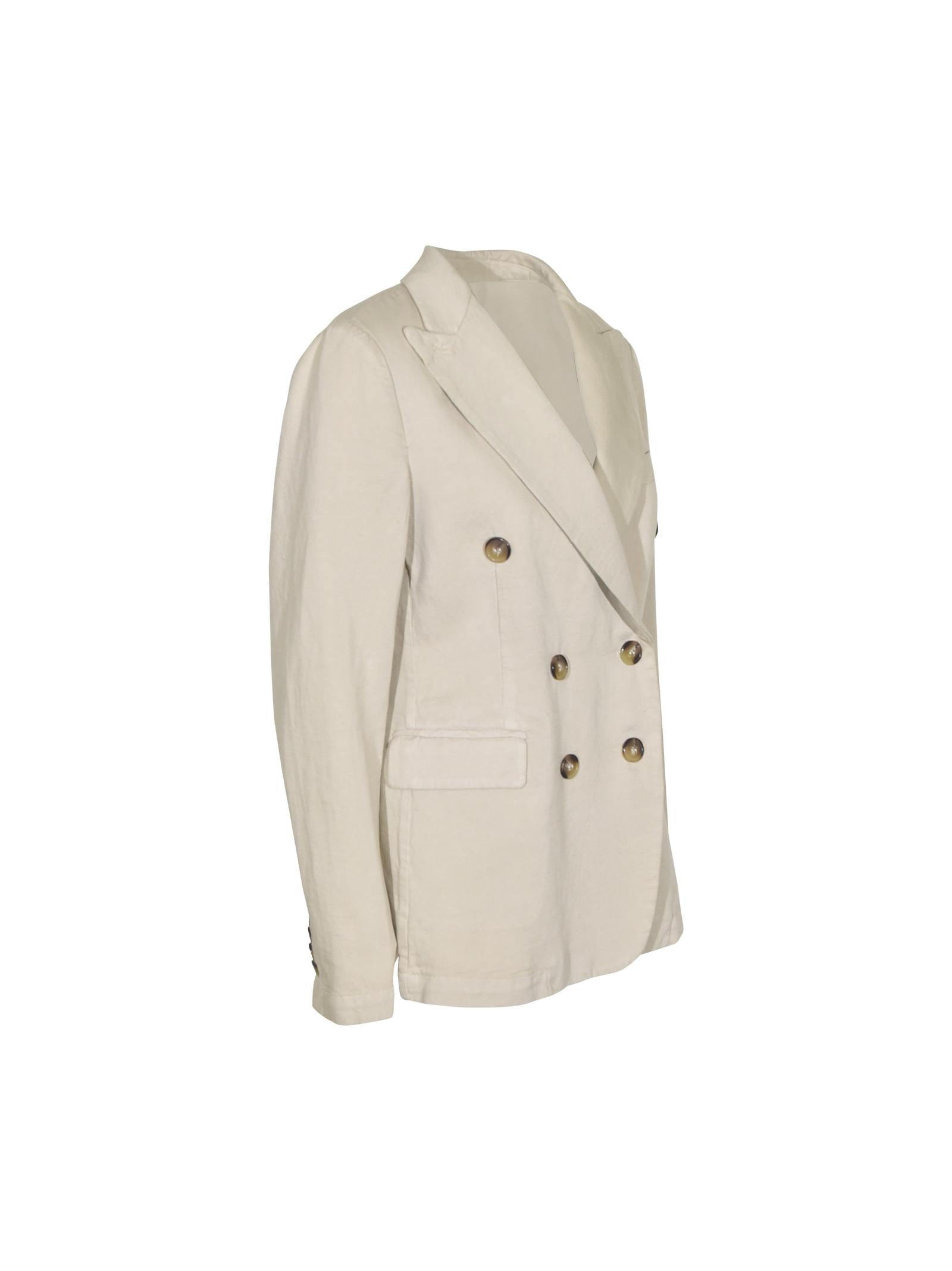 giacca lauren doppio petto beige 