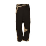 pantaloni zip laterale con schairiture 