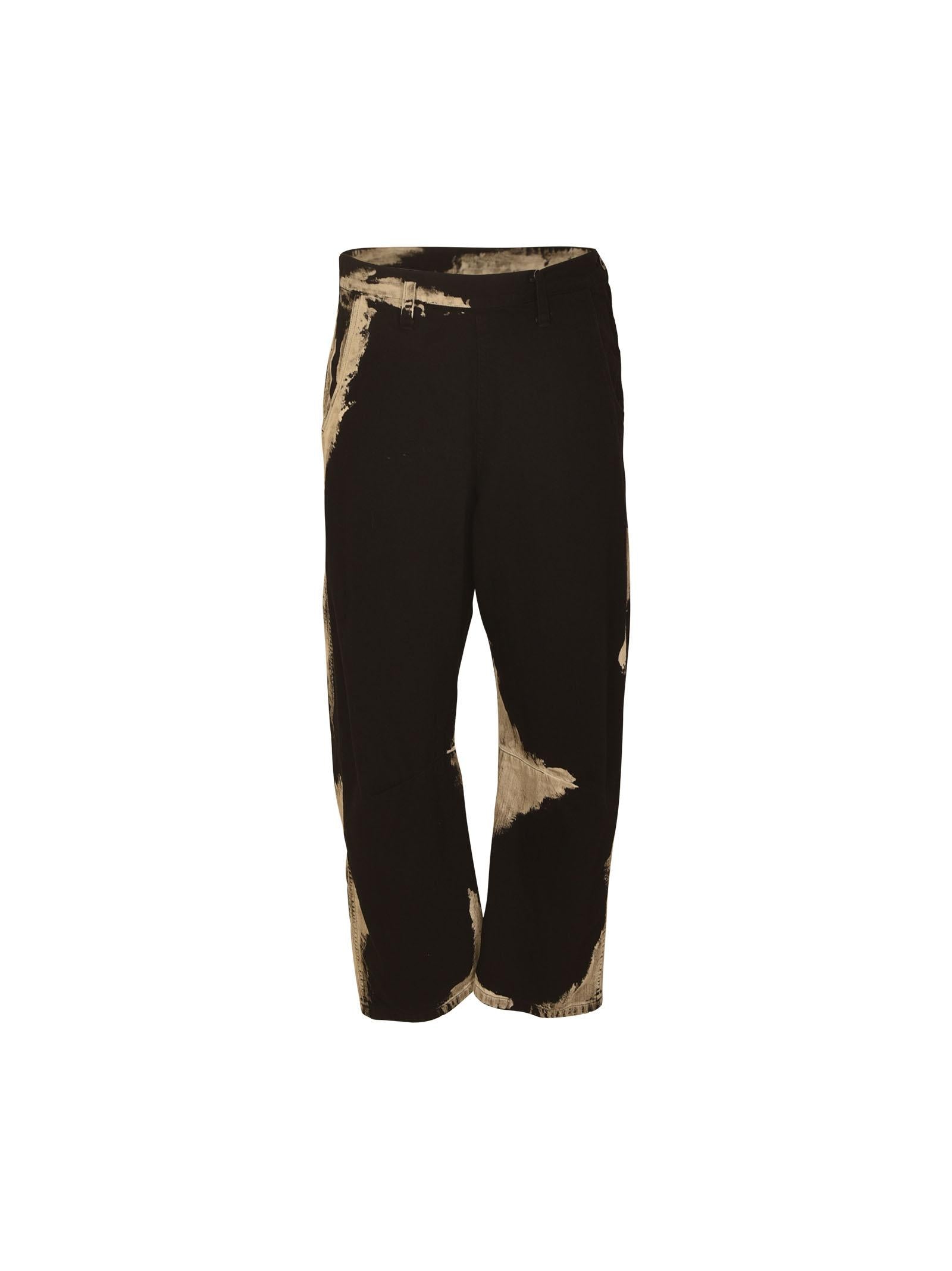 pantaloni zip laterale con schairiture 