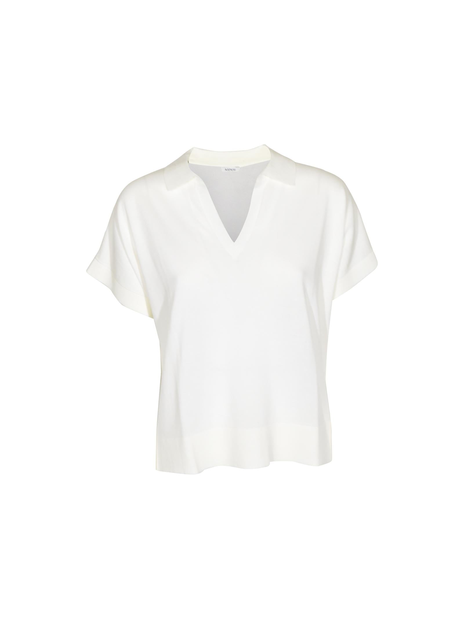 maglia m/m colletto scollo v 