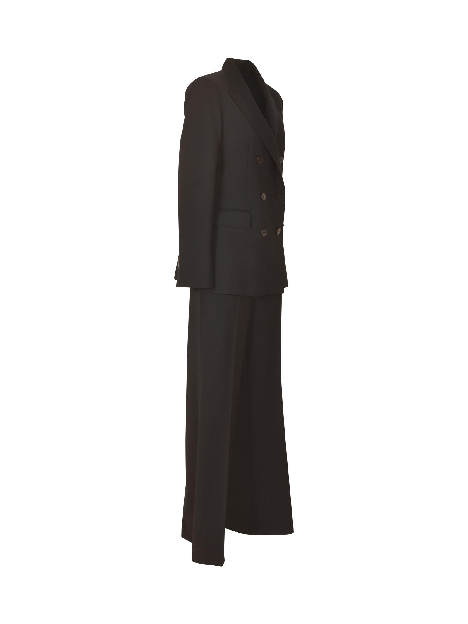 lisla e andrea tailleur giacca doppio petto pantalone gamba larga 