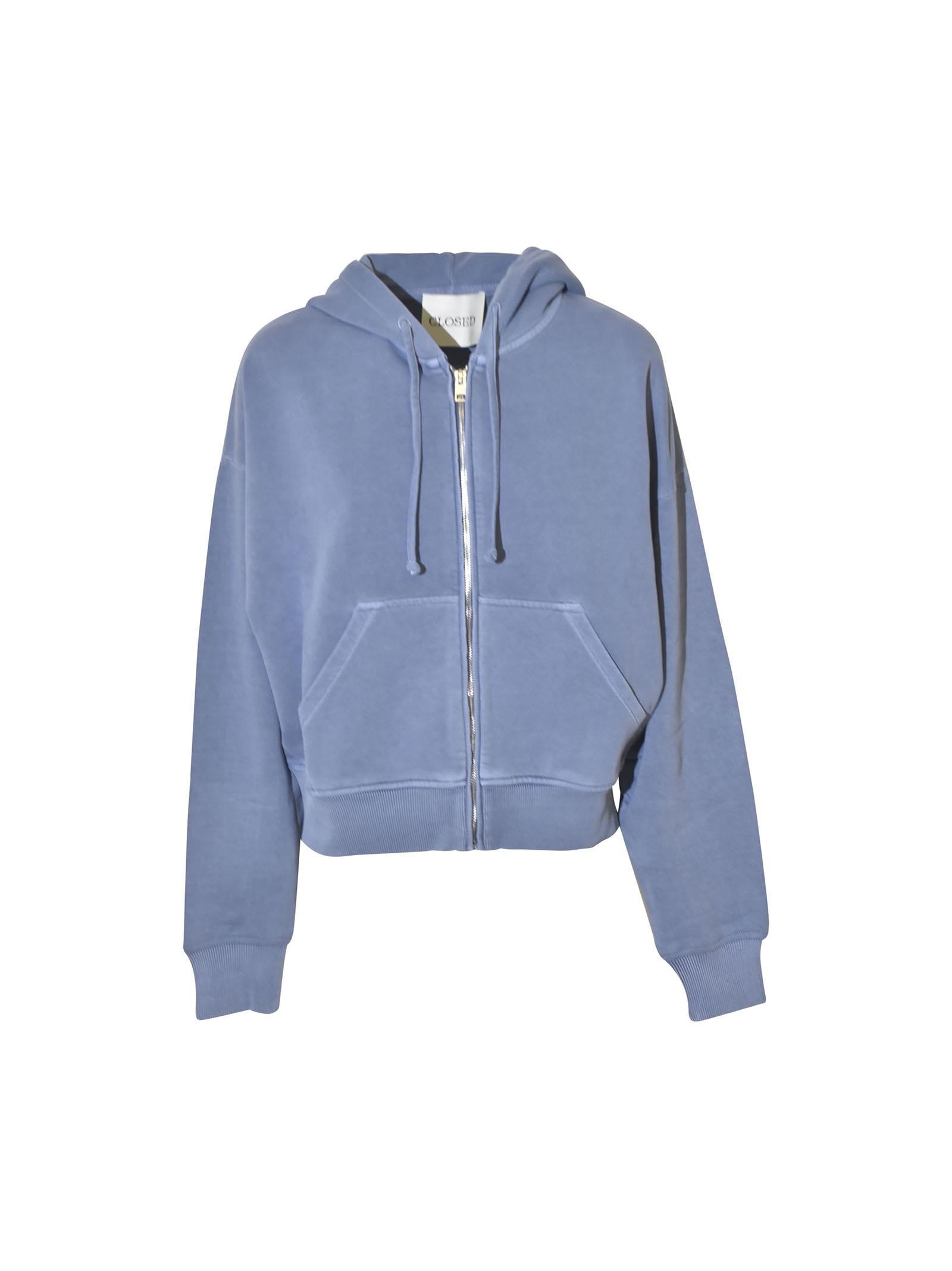 felpa zip con cappuccio 