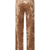 pantaloni vita alta velluto strech 