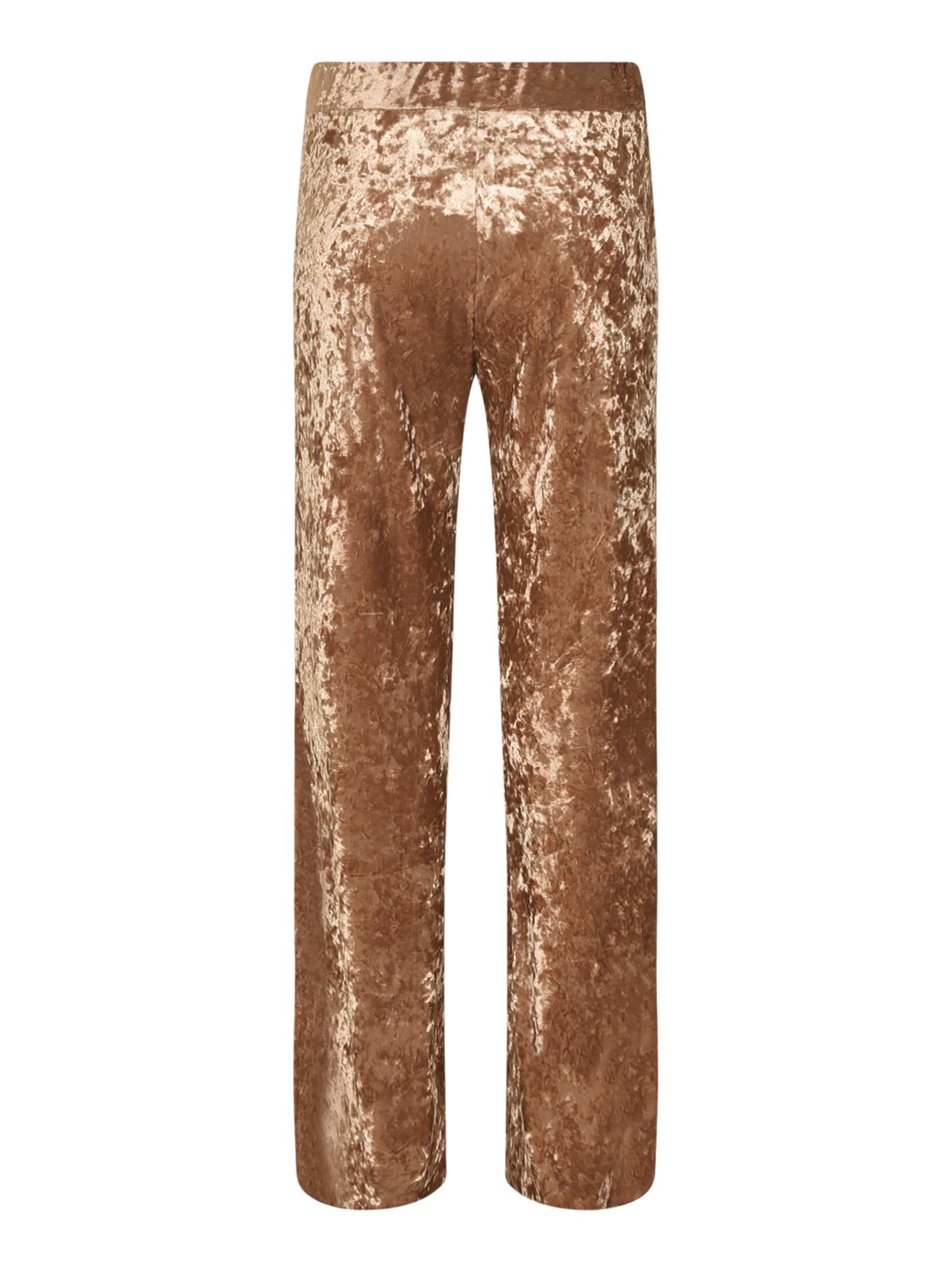 pantaloni vita alta velluto strech 