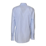 camicia a righe con tasca 