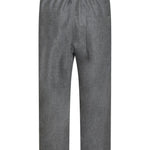 pantaloni gamba larga elastico vita 