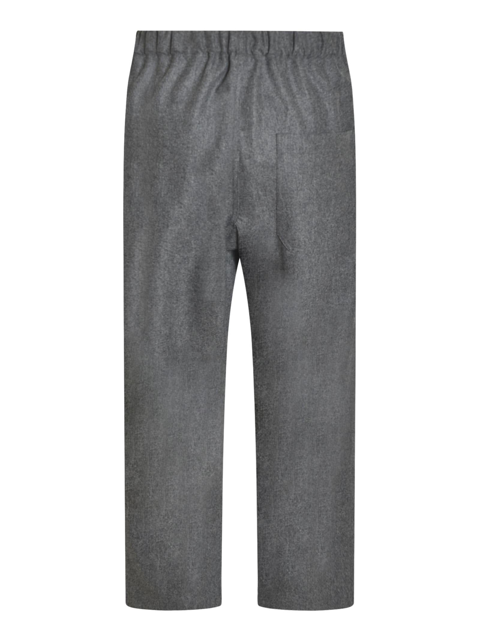 pantaloni gamba larga elastico vita 