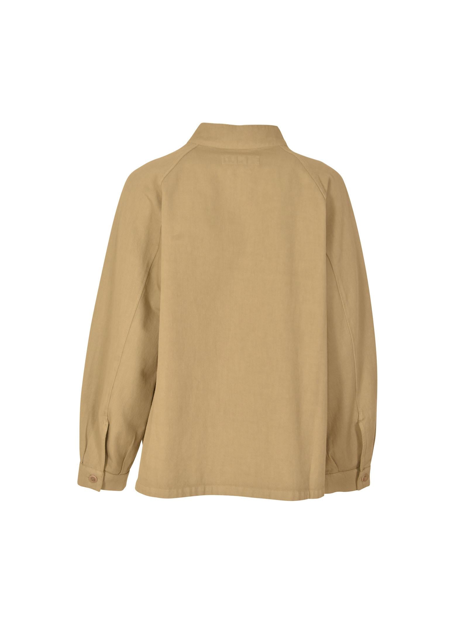 giacca ines collo guru e tasche applicate 