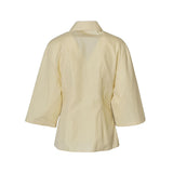 camicia crop manica al gomito 