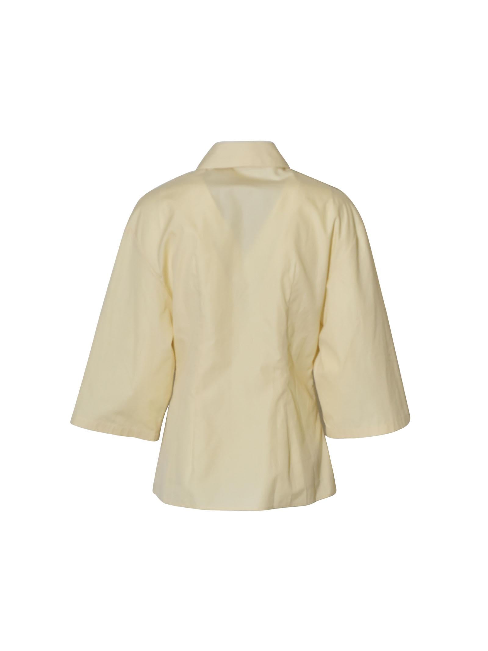 camicia crop manica al gomito 