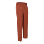 pantaloni capri con elastico gamba dritta 