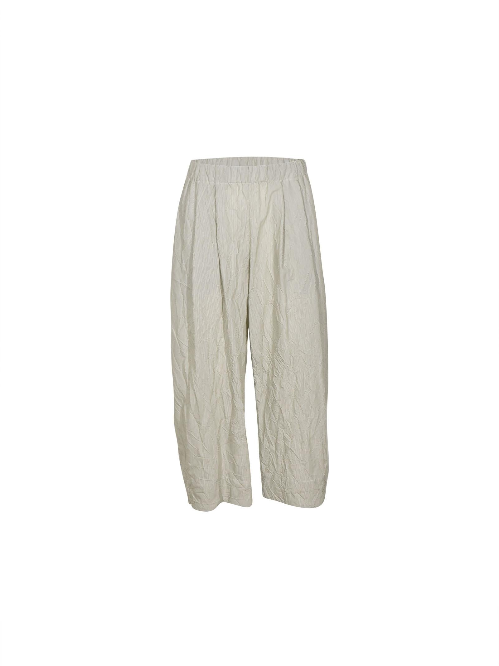 pantaloni  gamba larga con elastico 