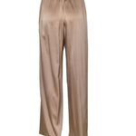 pantaloni elastico loose raso 