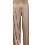 pantaloni elastico loose raso 