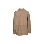 giacca collo camicia bottoni ricoperti 