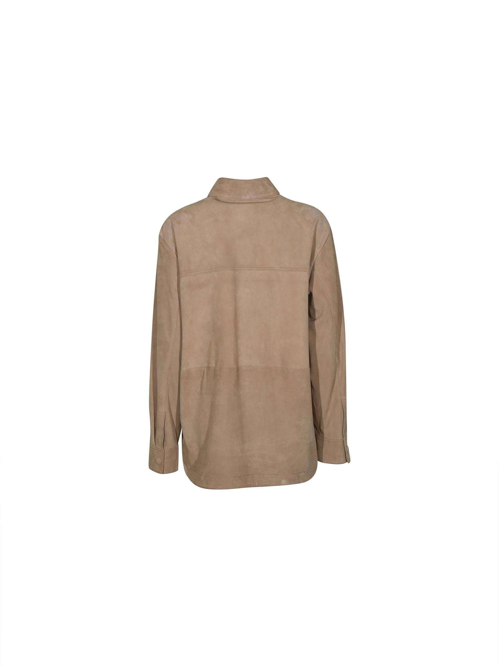 giacca collo camicia bottoni ricoperti 