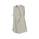 top smanicato drappeggio 
