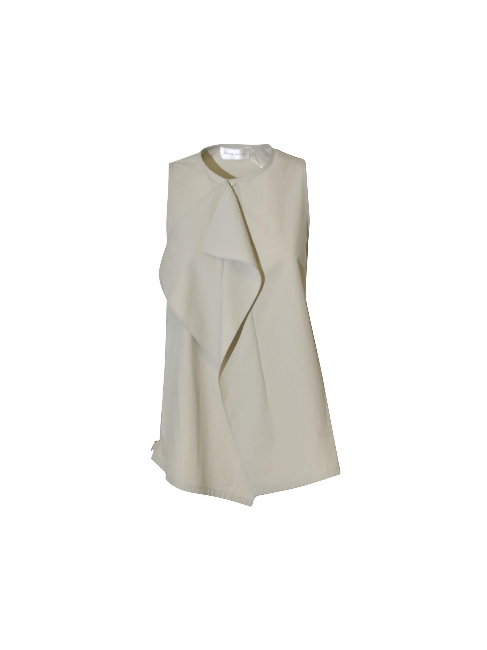 top smanicato drappeggio 