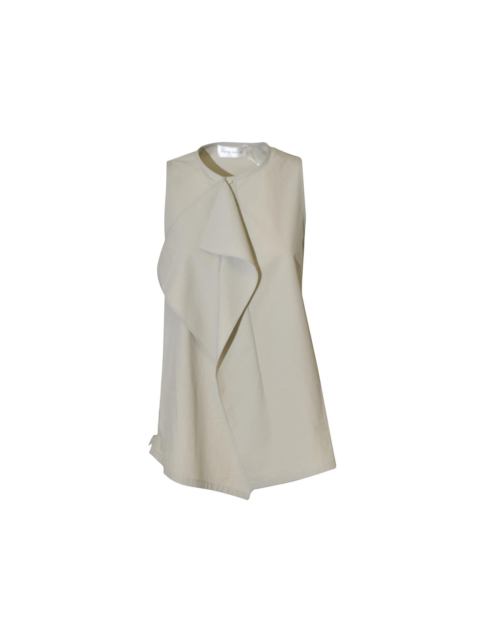 top smanicato drappeggio 