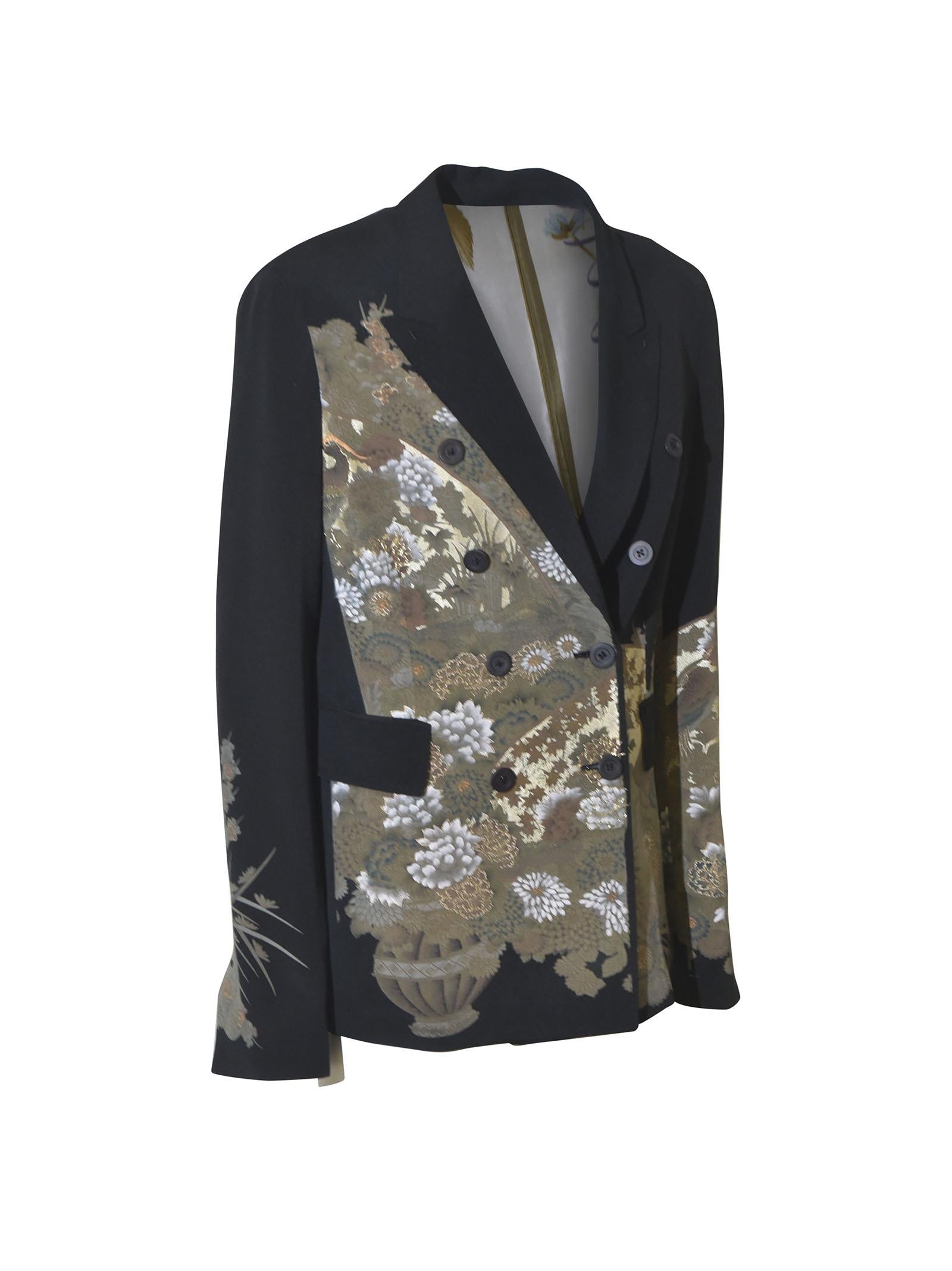 giacca kimono tradizionale con foulard vintage 