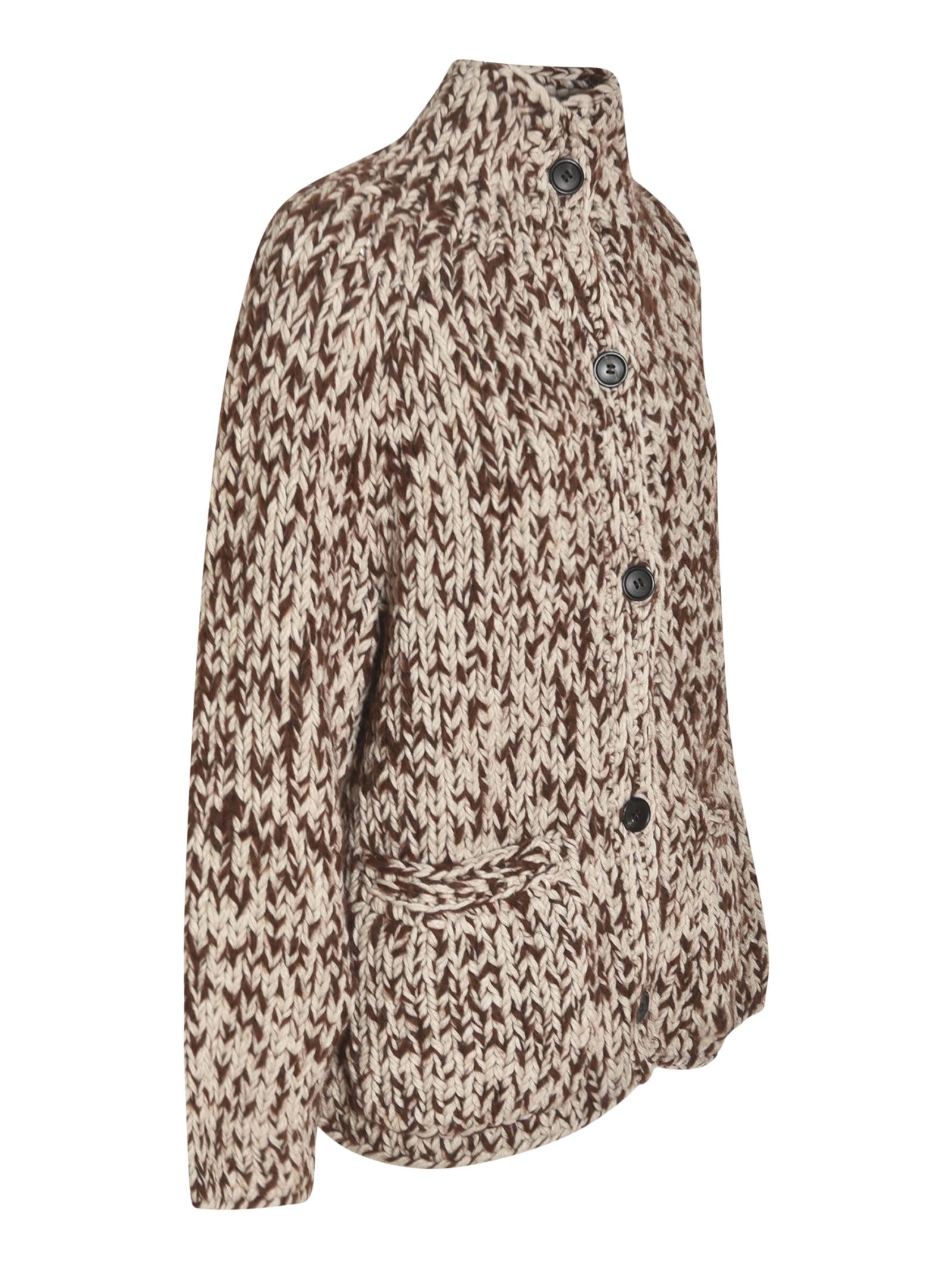 cardigan collo cratere mouline' 