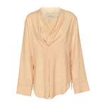 blusa over senza collo 